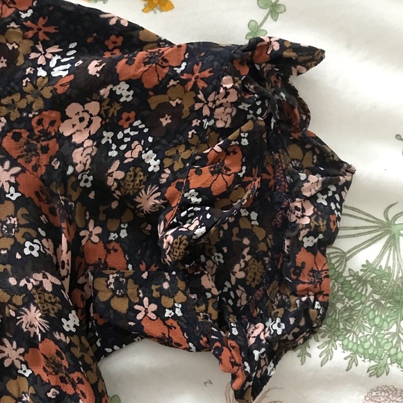 Madewell silk floral peplum top - Picture 10 of 12